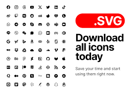 SVG Social Icons Pack — 50 Styles