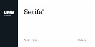 Serifa Pro — Modern Serif Font Family